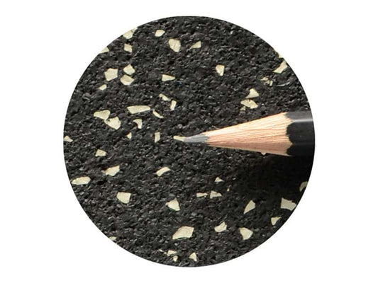 Gummiboden Bahnenware mit Gummigranulat 1,25x10m schwarz grau