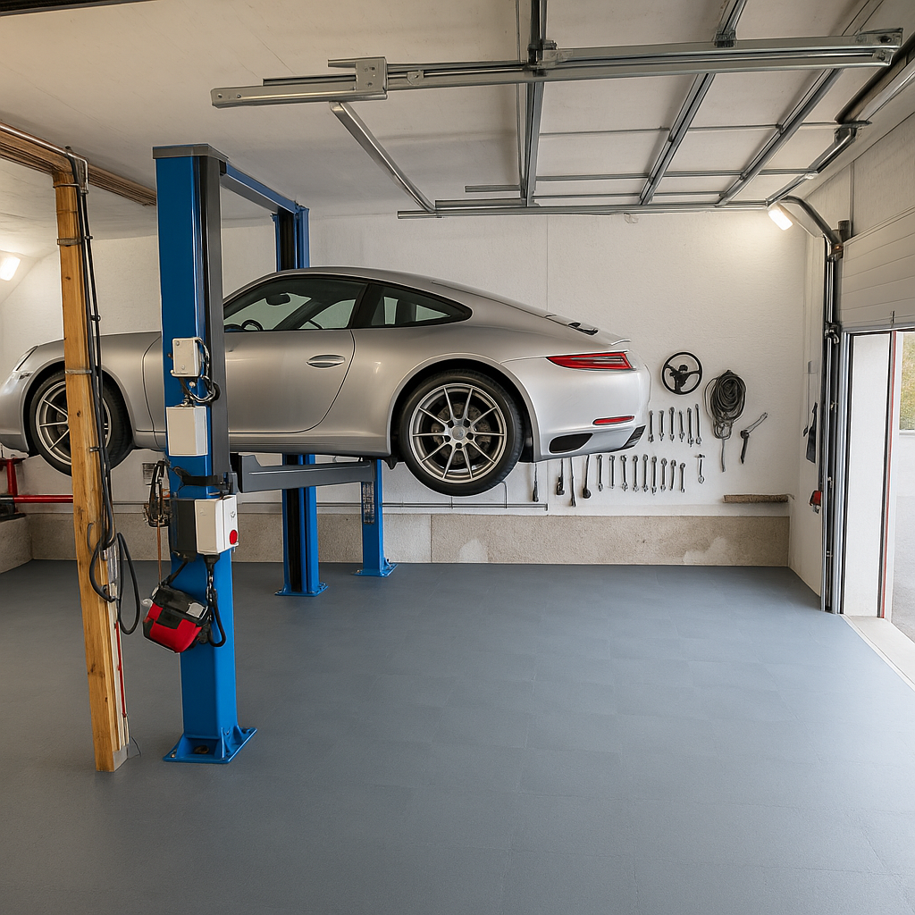 PVC click tiles INDUSTRY ESD leather look 7mm