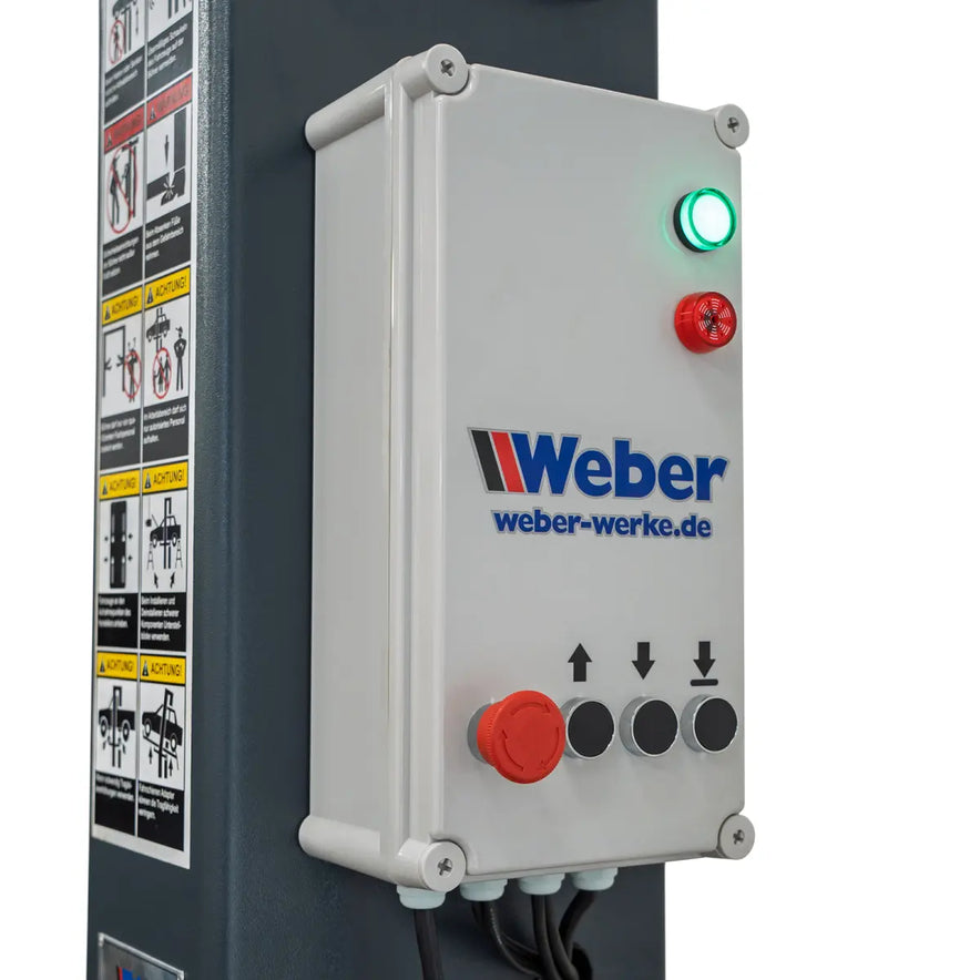 2 Säulen Hebebühne Weber Profi Serie 4.2G mit Grundrahmen