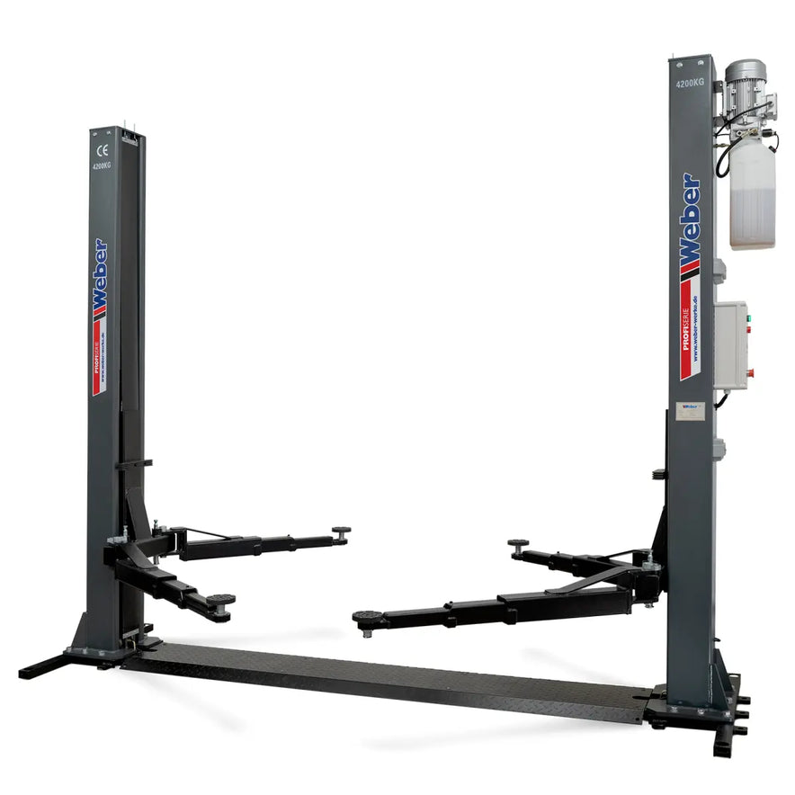 2 Säulen Hebebühne Weber Profi Serie 4.2G mit Grundrahmen