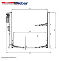 2 Säulen Hebebühne Weber Profi Serie 4.2A