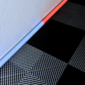 1,5 Meter Sockelleiste eloxiert mit LED Option für Garagen usw.