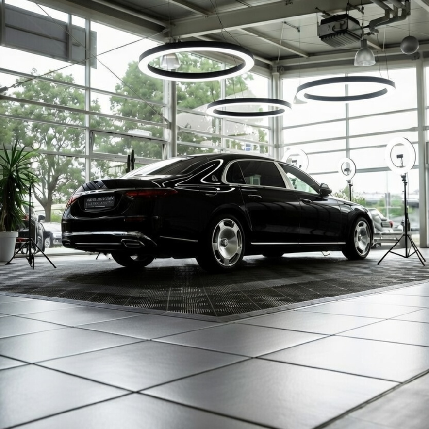 LED Ringlicht 120cm Durchmesser Deckenlampe Showroom,Autohaus, Autohandel uvm.