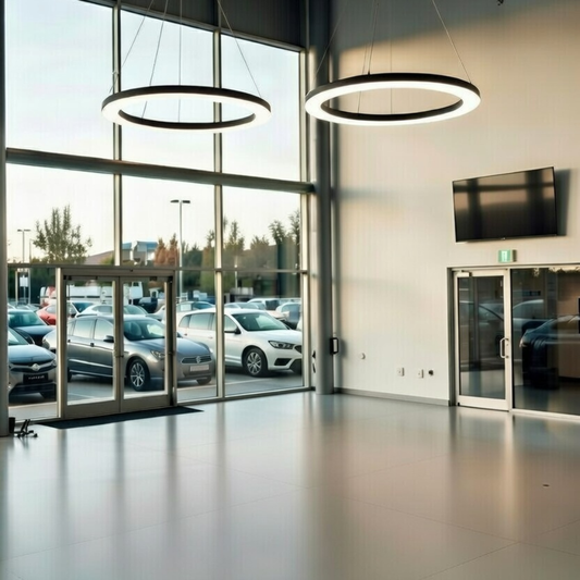 LED Ringlicht 120cm Durchmesser Deckenlampe Showroom,Autohaus, Autohandel uvm.