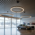 LED Ringlicht 120cm Durchmesser Deckenlampe Showroom,Autohaus, Autohandel uvm.