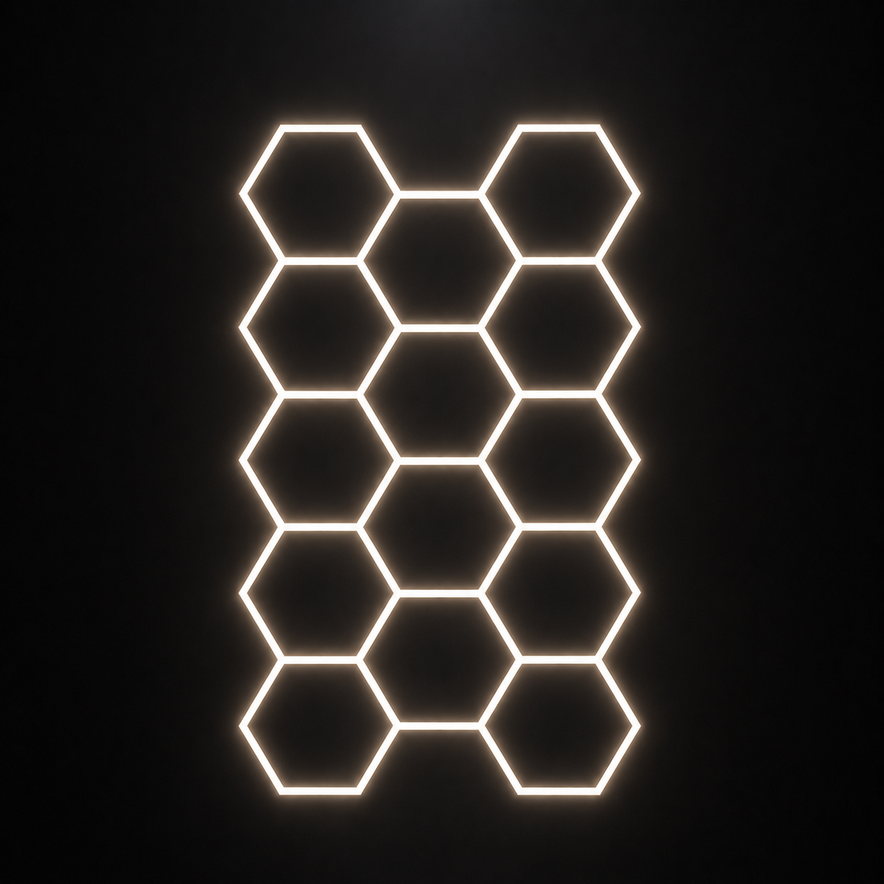 LED Deckenbeleuchtung Hexagon 4000k Warmweiß
