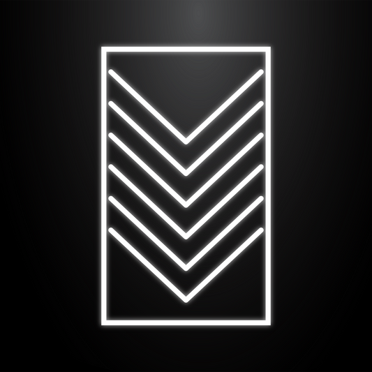 LED ceiling light arrow-shaped design with LED frame