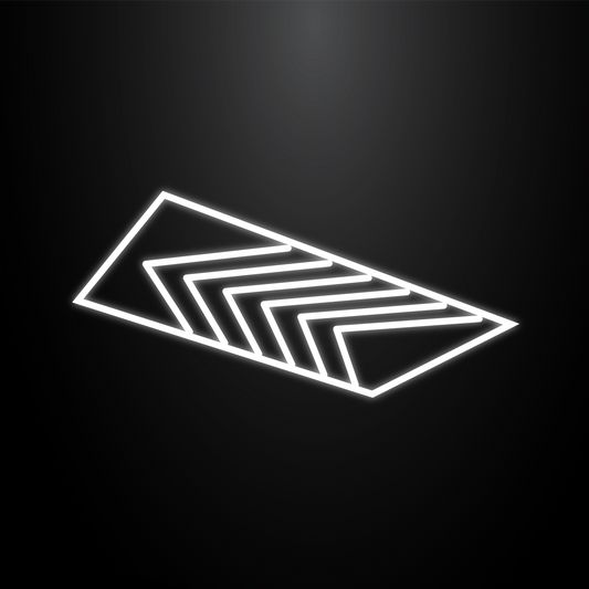 LED ceiling light arrow-shaped design with LED frame