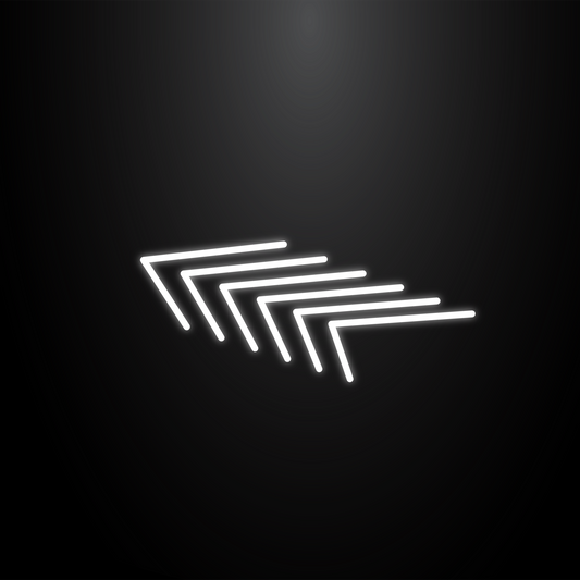 LED ceiling light arrow shape