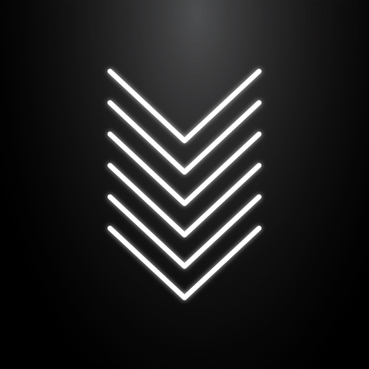 LED ceiling light arrow shape