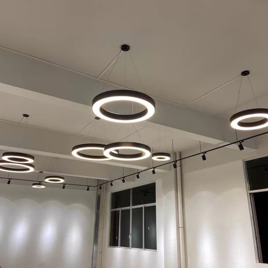 LED Ringlicht Deckenlampe Showroom Büro