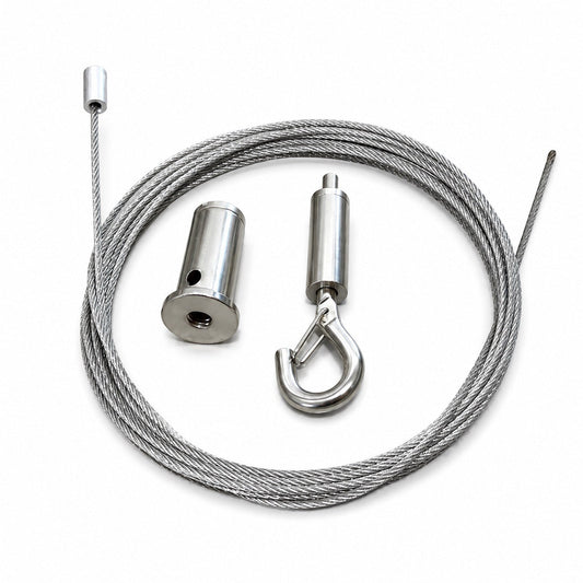3 Meter Drahtseil für LED Beleuchtung (5er Pack)