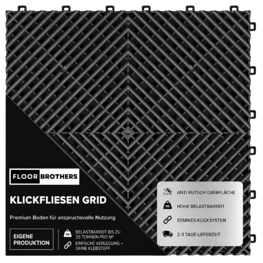 Klickfliesen GRID offene Variante 18mm
