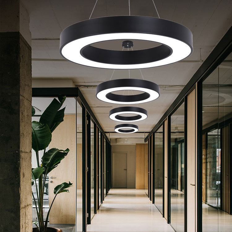 LED Ringlicht Deckenlampe Showroom Büro