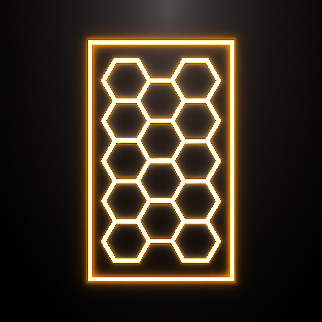LED Deckenbeleuchtung Hexagon 4000k Warmweiß