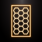LED Deckenbeleuchtung Hexagon 4000k Warmweiß