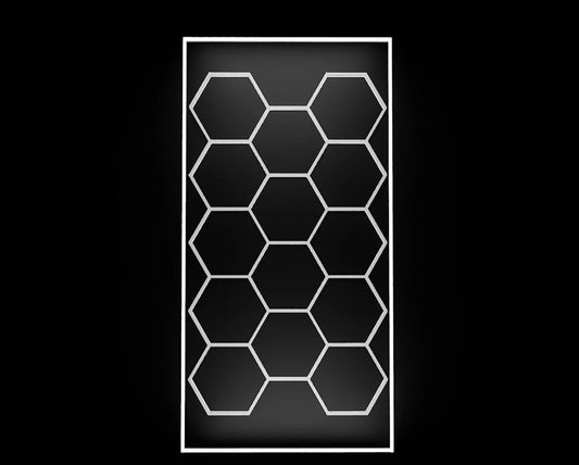 LED Deckenbeleuchtung Hexagon Premium 3-Adrig Aluminiumprofil