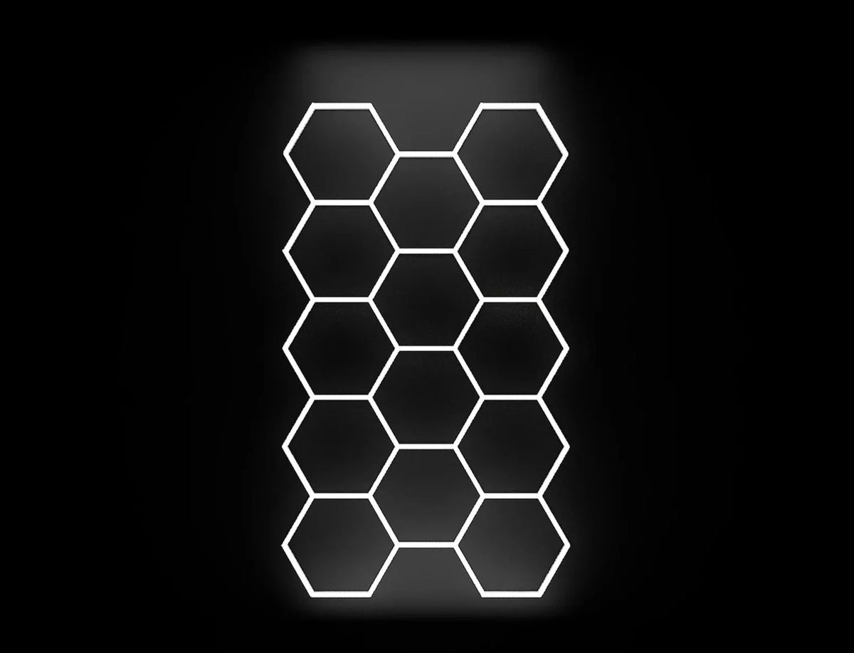 LED Deckenbeleuchtung Hexagon Premium 3-Adrig Aluminiumprofil