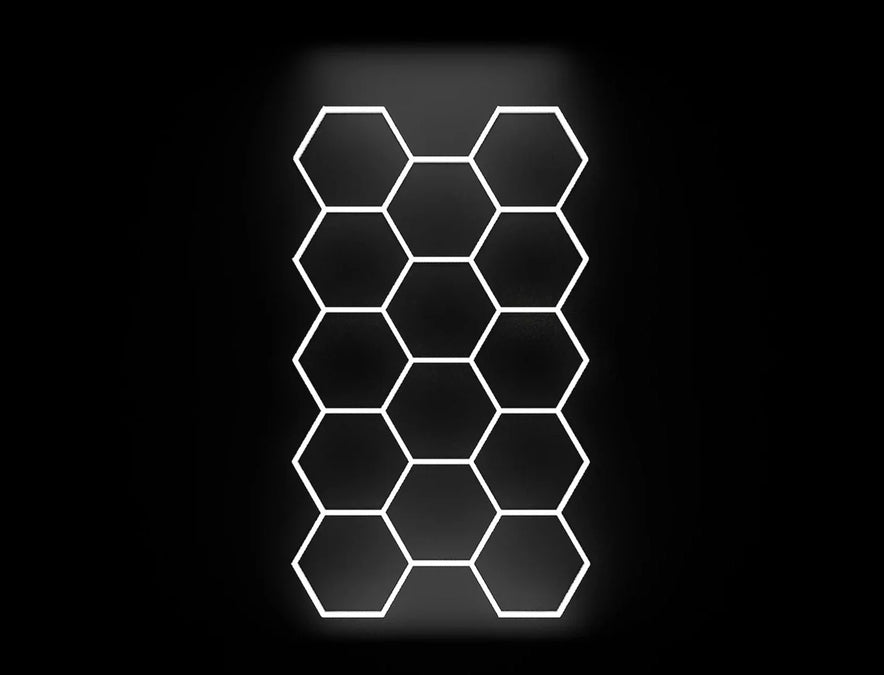 LED Deckenbeleuchtung Hexagon Premium 3-Adrig Aluminiumprofil