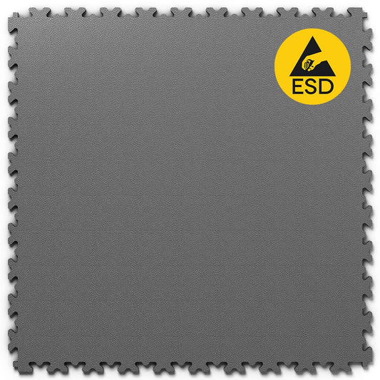 PVC click tiles INDUSTRY ESD leather look 7mm