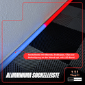 1,5 Meter Sockelleiste eloxiert mit LED Option für Garagen usw.