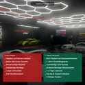 LED Deckenbeleuchtung Hexagon Premium 3-Adrig Aluminiumprofil