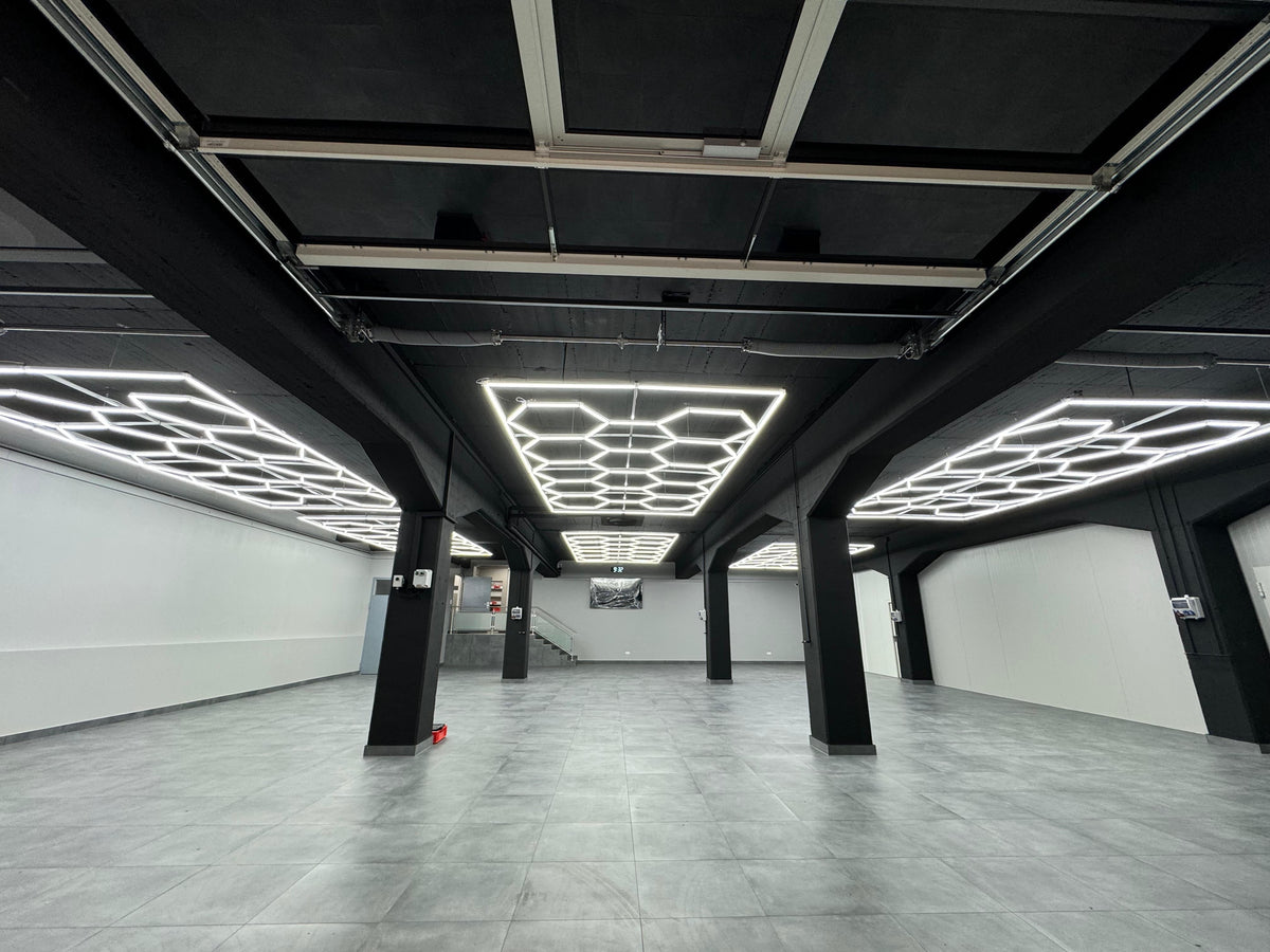 LED Deckenbeleuchtung Hexagon Premium 3-Adrig Aluminiumprofil