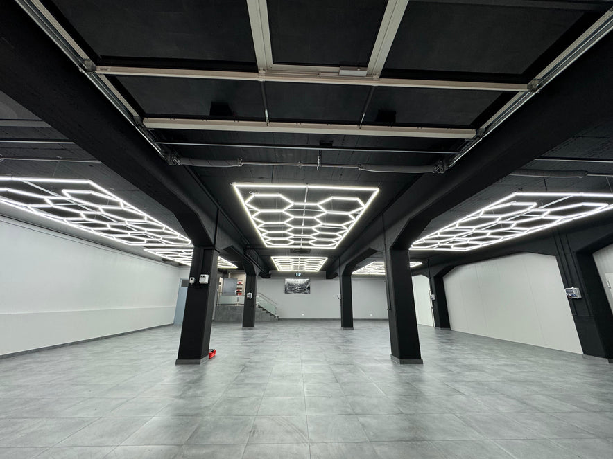 LED Deckenbeleuchtung Hexagon Premium 3-Adrig Aluminiumprofil
