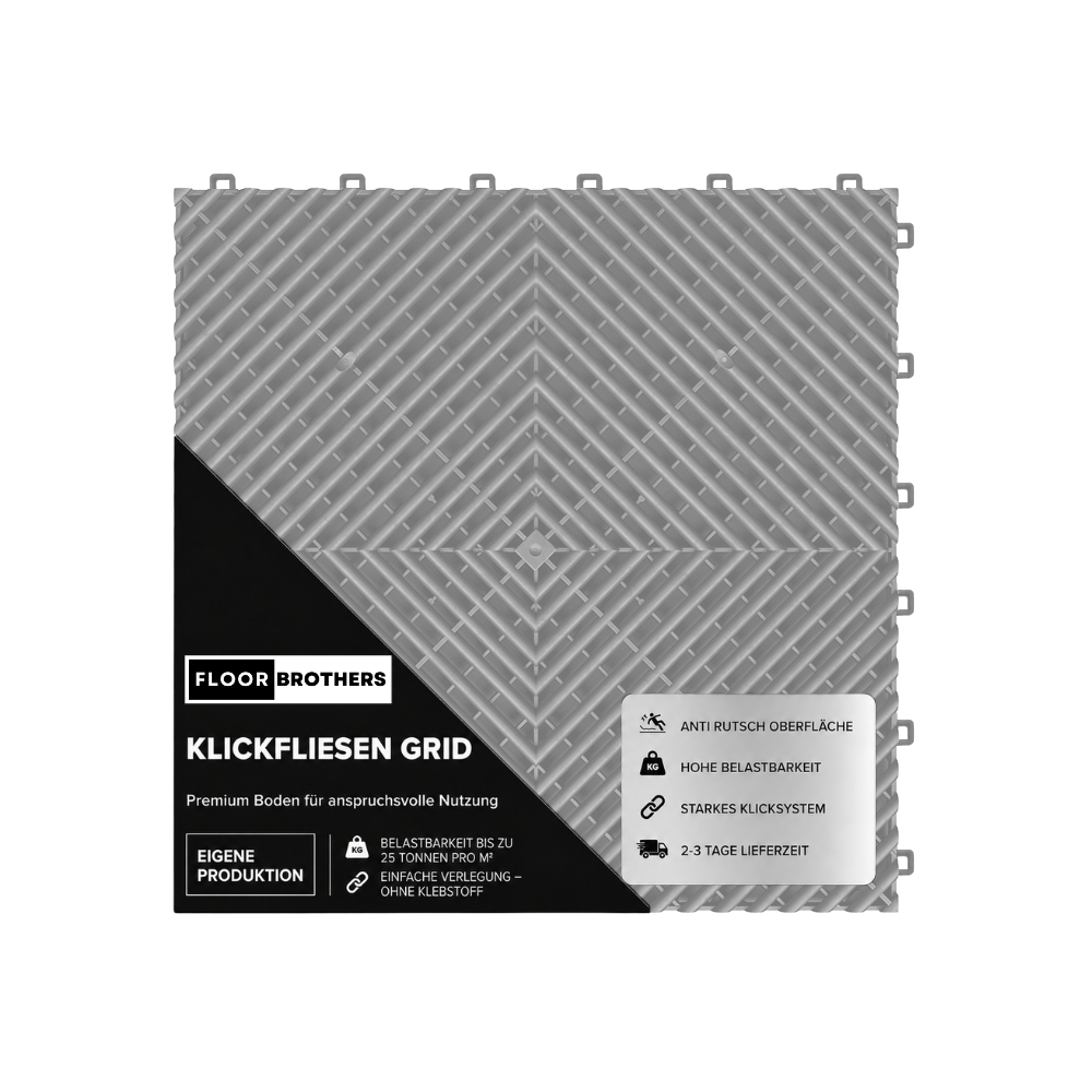 Klickfliesen GRID offene Variante 18mm