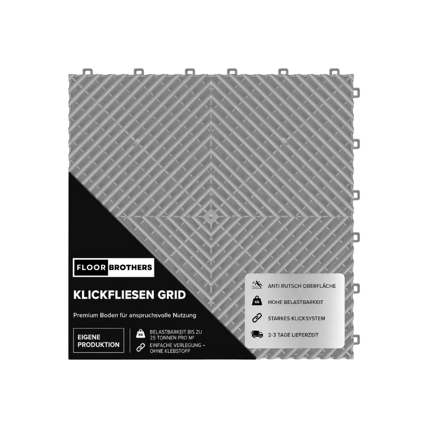 Klickfliesen GRID offene Variante 18mm