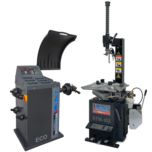 PKW Reifenmontiermaschine STM-102 und Radwuchtmaschine "ECO"