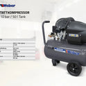 PKW Reifenmontiermaschine STM-102 und Radwuchtmaschine STW-202 inkl. Hilfsmontagearm rechts und Werkstattkompressor 50 l GRATIS