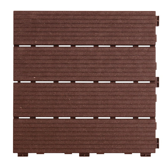 Terrassenfliese Holz-Optik 30x30cm aus Kunststoff