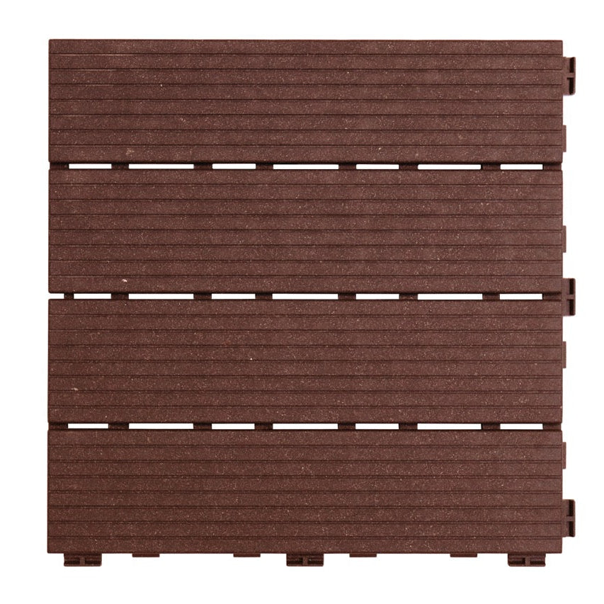 Terrassenfliese Holz-Optik 30x30cm aus Kunststoff