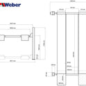 Mobile 4 Säulen Parkhebebühne Weber Profi Serie Autolift 3.6