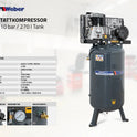 Werkstattkompressor 400 V / 10 bar / 270 l Tank