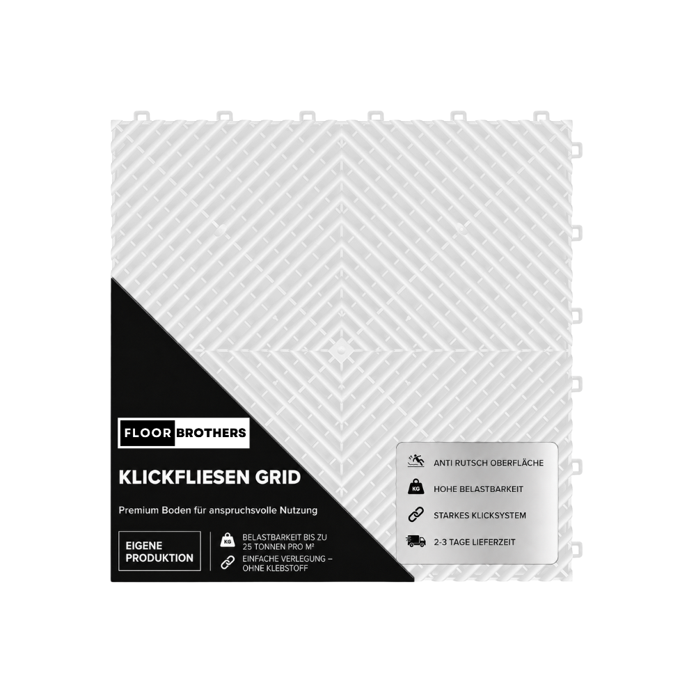 Klickfliesen GRID offene Variante 18mm