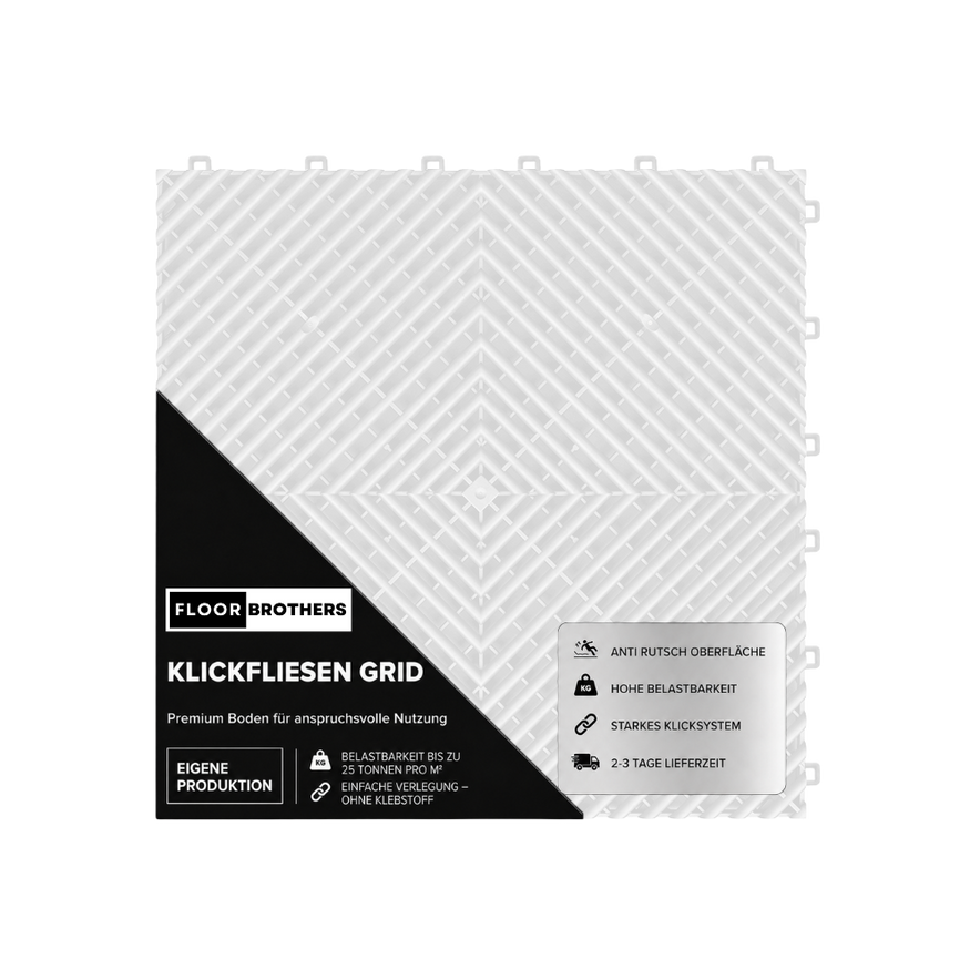 Klickfliesen GRID offene Variante 18mm
